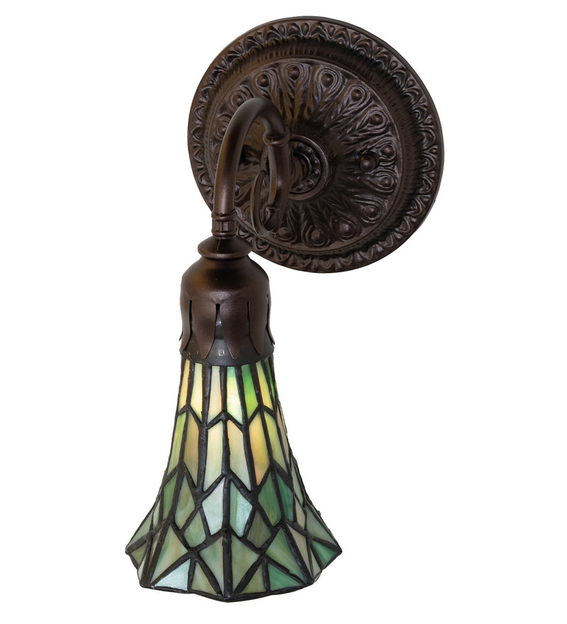 Meyda Tiffany 251869 One Light Wall Sconce, Mahogany Bronze