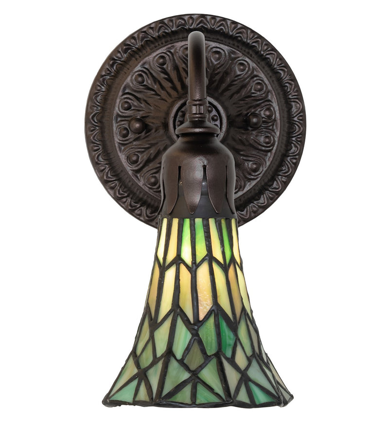 Meyda Tiffany 251869 One Light Wall Sconce, Mahogany Bronze