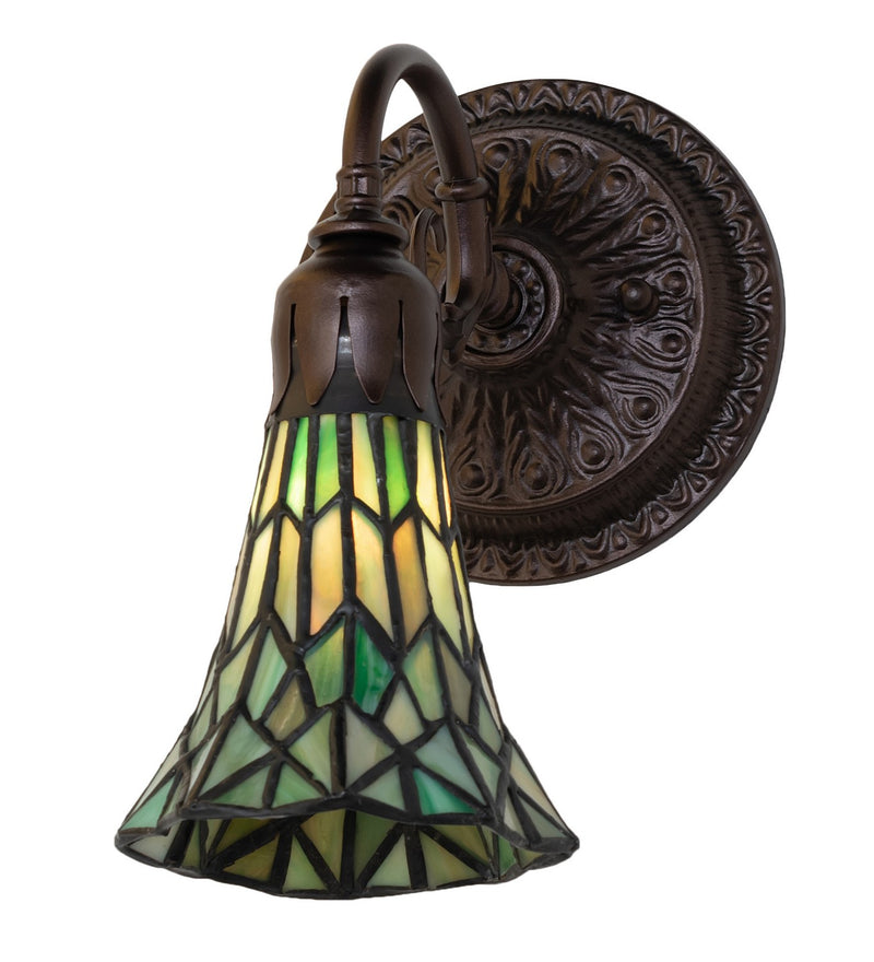 Meyda Tiffany 251869 One Light Wall Sconce, Mahogany Bronze