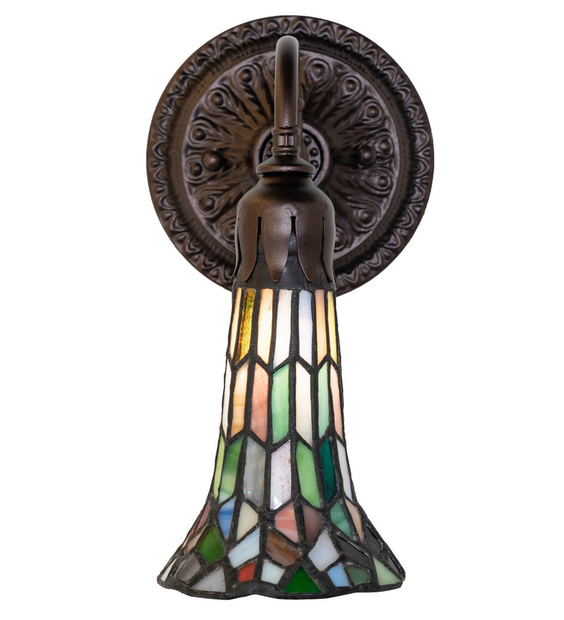 Meyda Tiffany 251873 One Light Wall Sconce, Mahogany Bronze