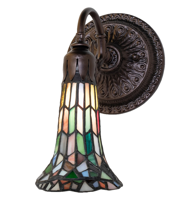 Meyda Tiffany 251873 One Light Wall Sconce, Mahogany Bronze