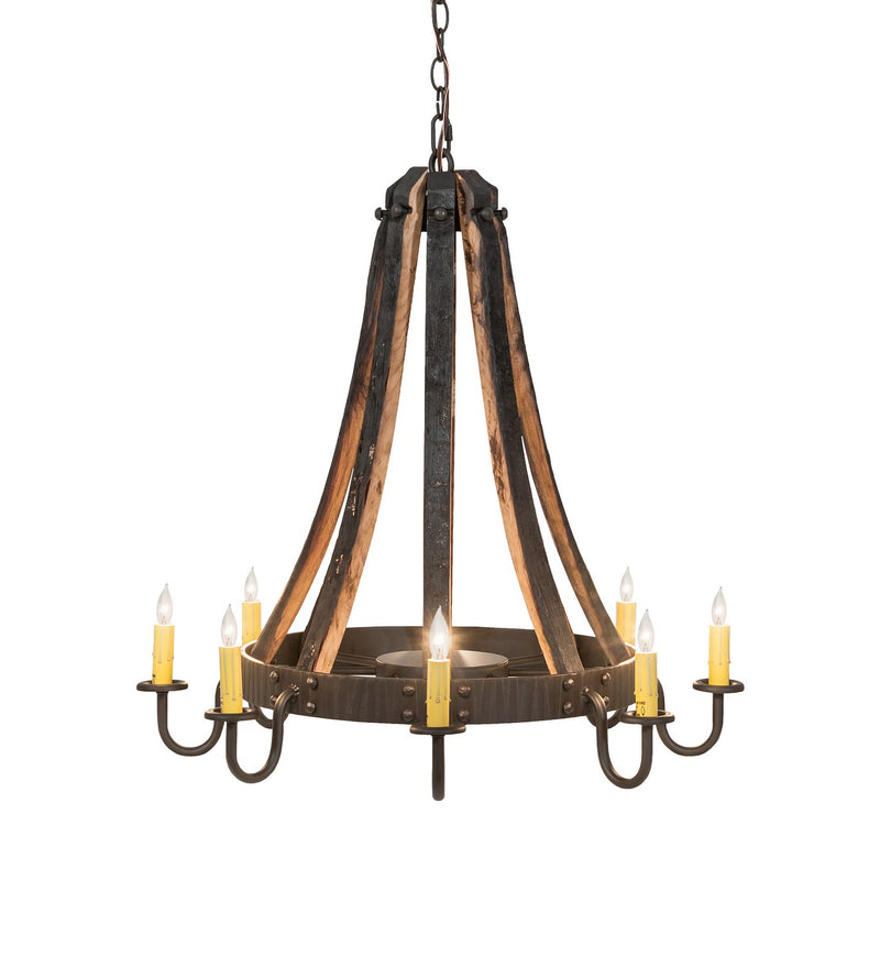 Meyda Tiffany 253258 Eight Light Chandelier, Oil Rubbed Bronze