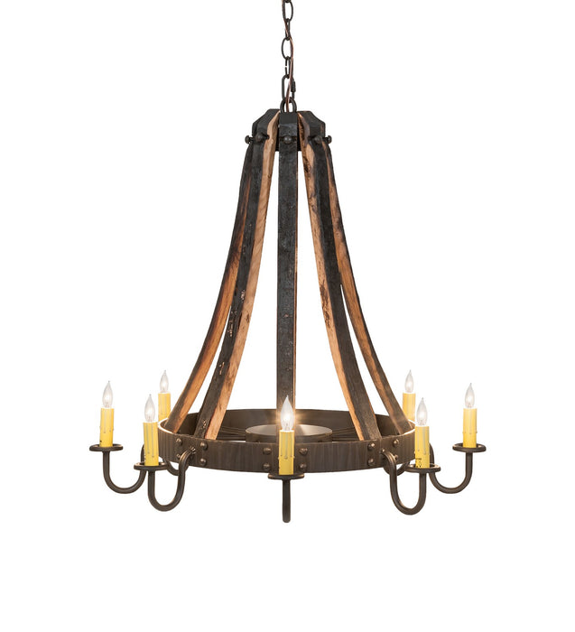 Meyda Tiffany 253258 Eight Light Chandelier, Oil Rubbed Bronze