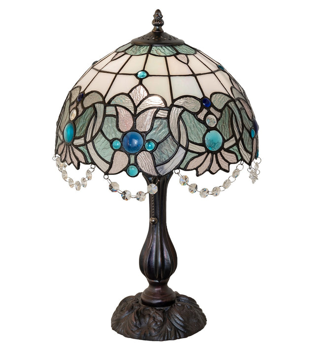 Meyda Tiffany 255710 One Light Table Lamp, Mahogany Bronze