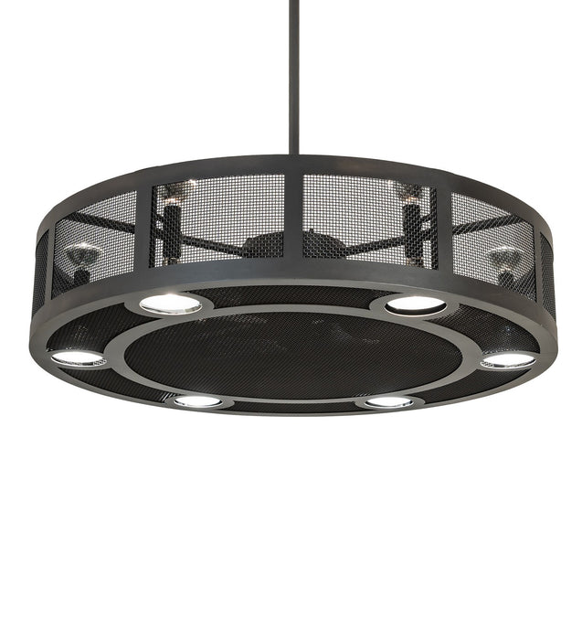 Meyda Tiffany 256320 LED Chandel-Air, Wrought Iron