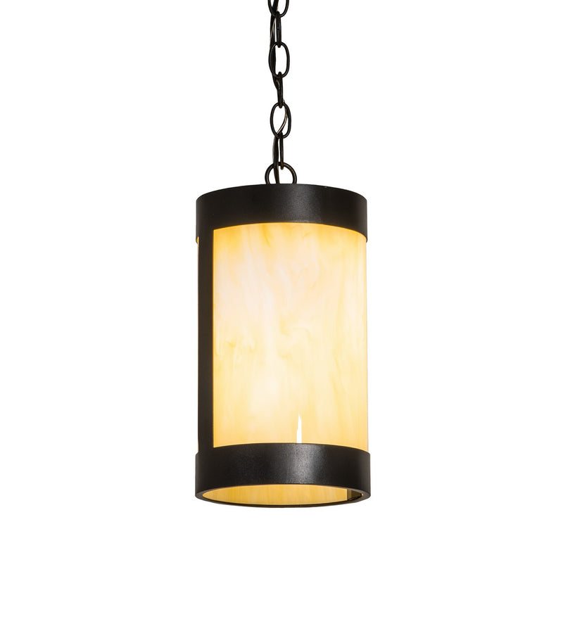 Meyda Tiffany 256975 One Light Mini Pendant, Textured Black