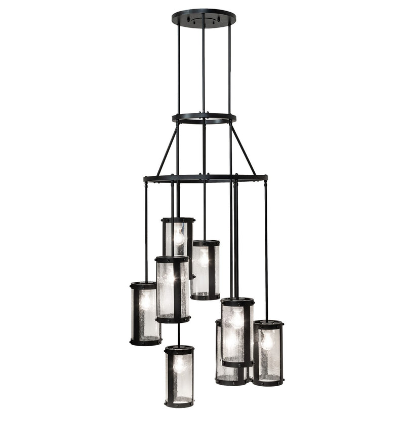 Meyda Tiffany 257212 Nine Light Chandelier, Solar Black