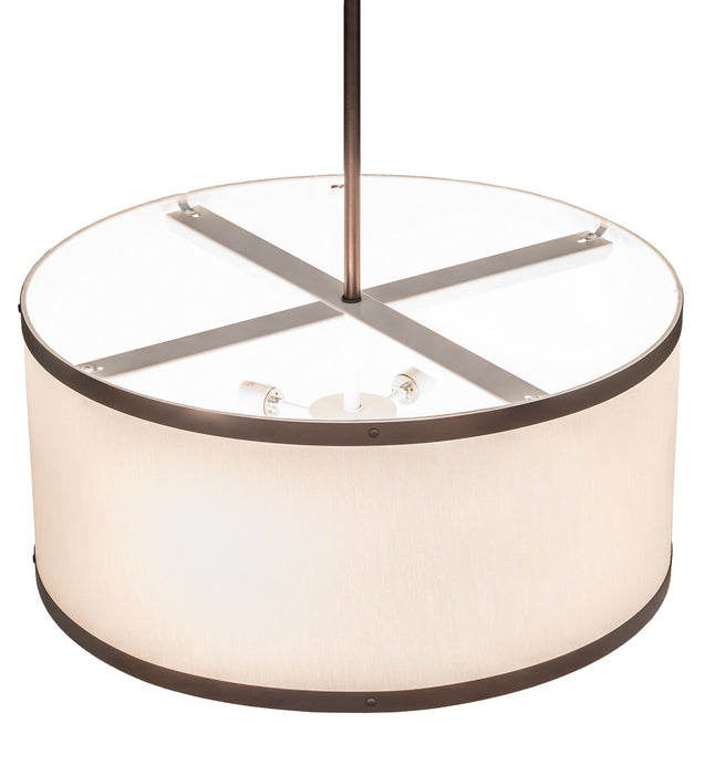 Meyda Tiffany 258693 Four Light Pendant, Mahogany Bronze