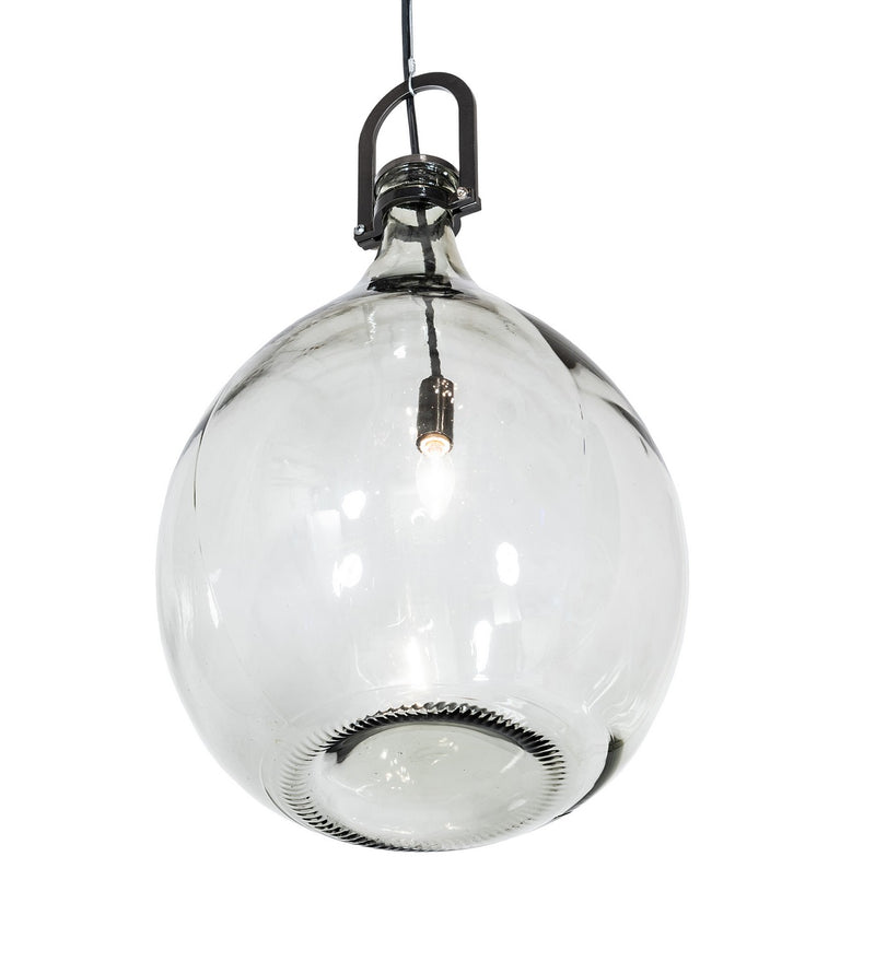 Meyda Tiffany 258867 One Light Pendant, Black Chrome
