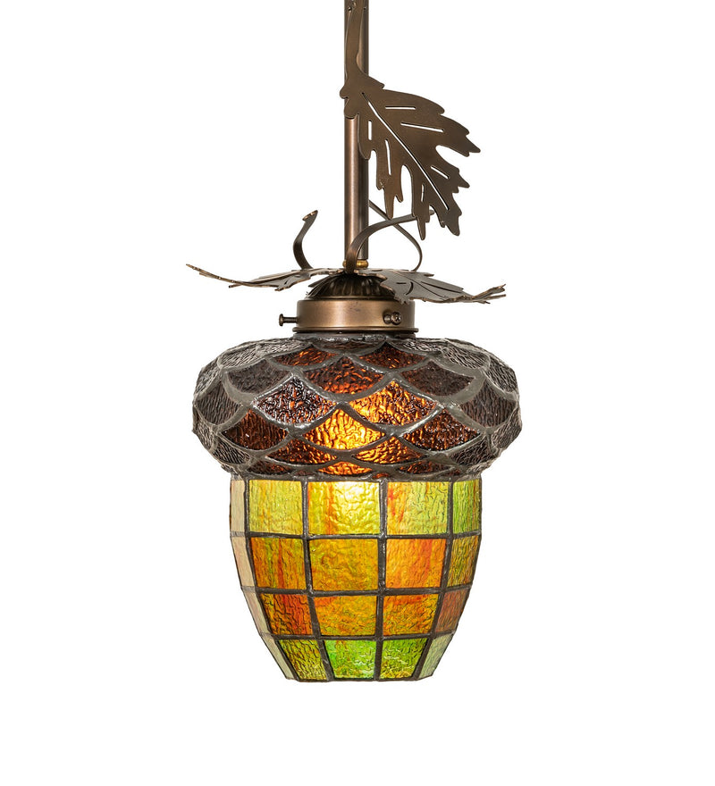 Meyda Tiffany 258896 One Light Mini Pendant, Antique Copper