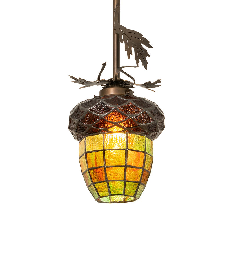 Meyda Tiffany 258896 One Light Mini Pendant, Antique Copper