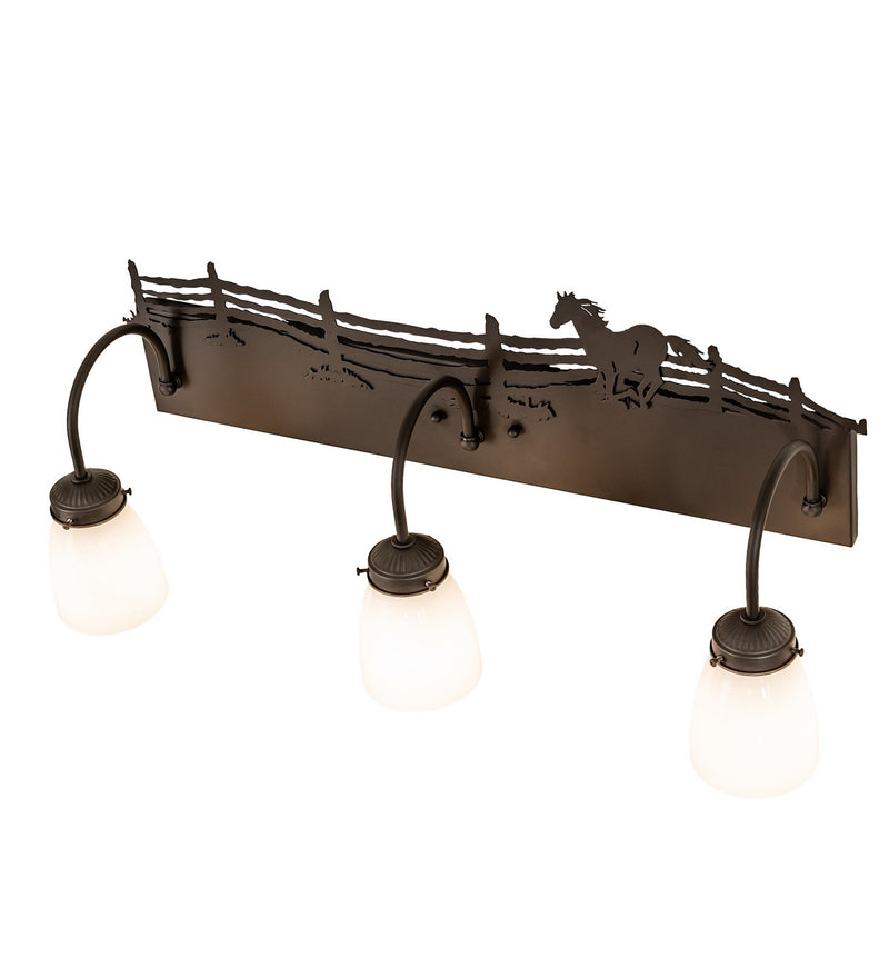 Meyda Tiffany 259225 Three Light Vanity, Oil Rubbed Bronze