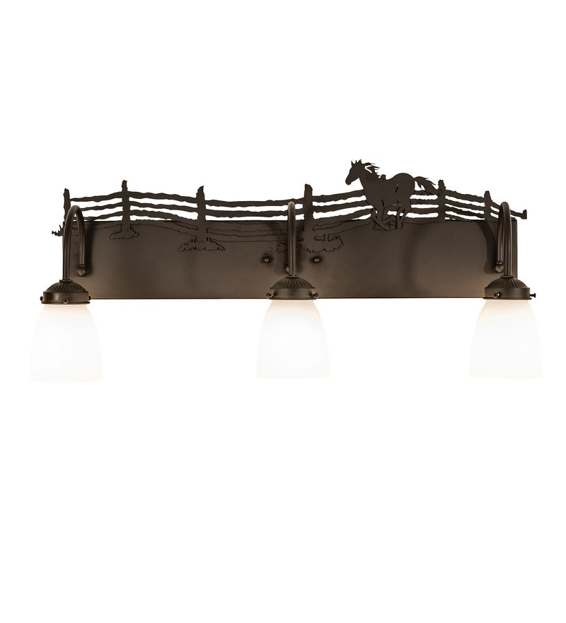 Meyda Tiffany 259225 Three Light Vanity, Oil Rubbed Bronze