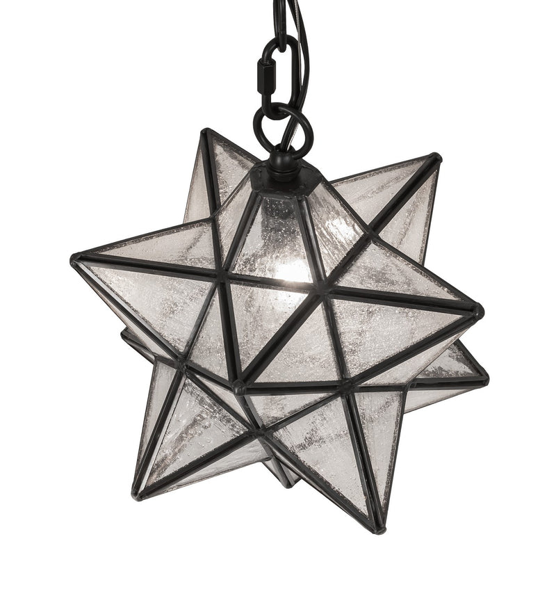 Meyda Tiffany 259239 One Light Mini Pendant, Solar Black