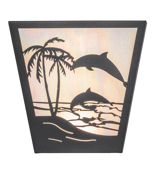 Meyda Tiffany 259292 Two Light Wall Sconce, Gunmetal Gray