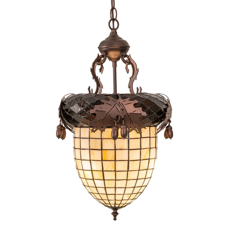 Meyda Tiffany 259436 Three Light Pendant, Mahogany Bronze