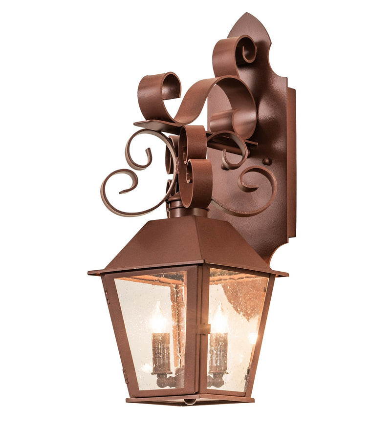 Meyda Tiffany 259487 Two Light Wall Sconce, Rust