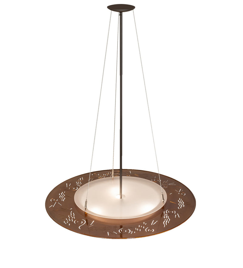 Meyda Tiffany 259617 Three Light Pendant, Oil Rubbed Bronze & Transparent Copper
