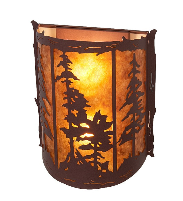 Meyda Tiffany 260435 Two Light Wall Sconce, Rust