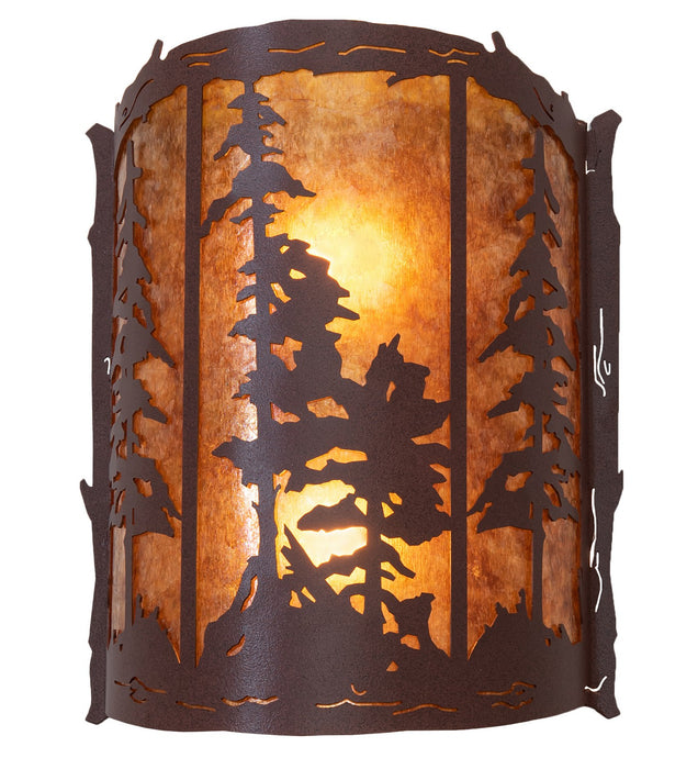 Meyda Tiffany 260435 Two Light Wall Sconce, Rust