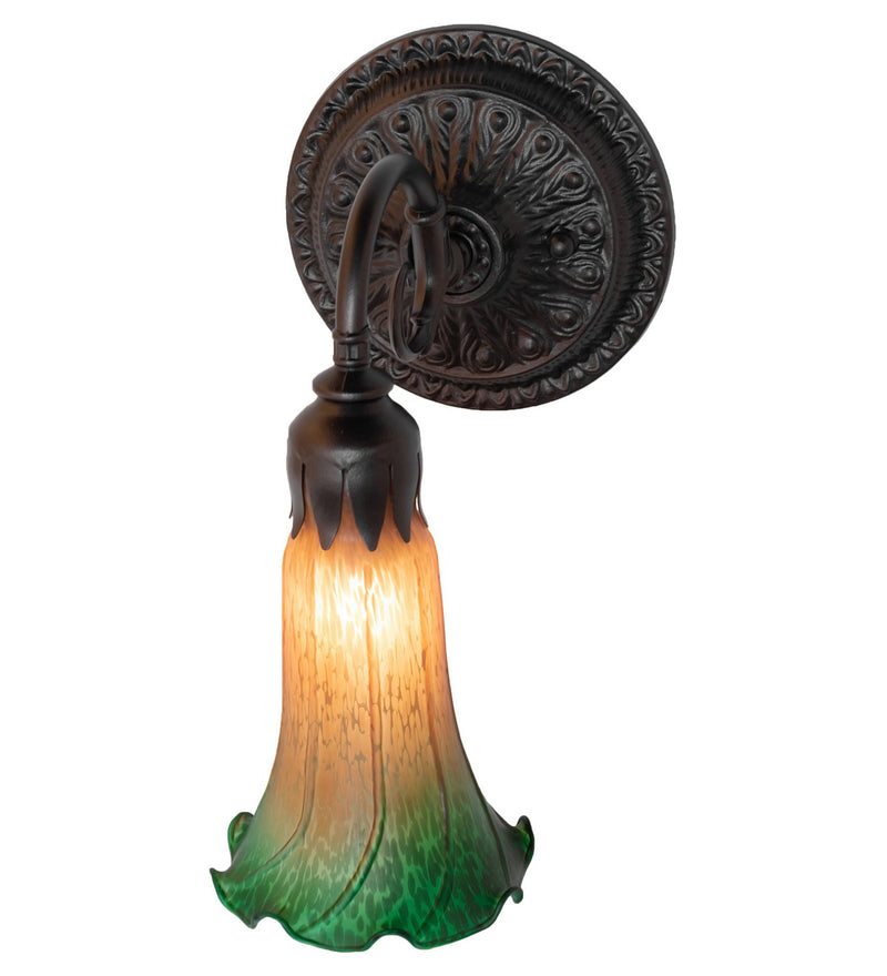 Meyda Tiffany 261095 One Light Wall Sconce, Mahogany Bronze