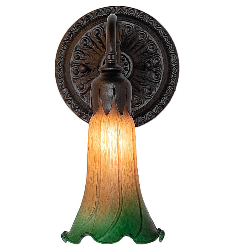 Meyda Tiffany 261095 One Light Wall Sconce, Mahogany Bronze