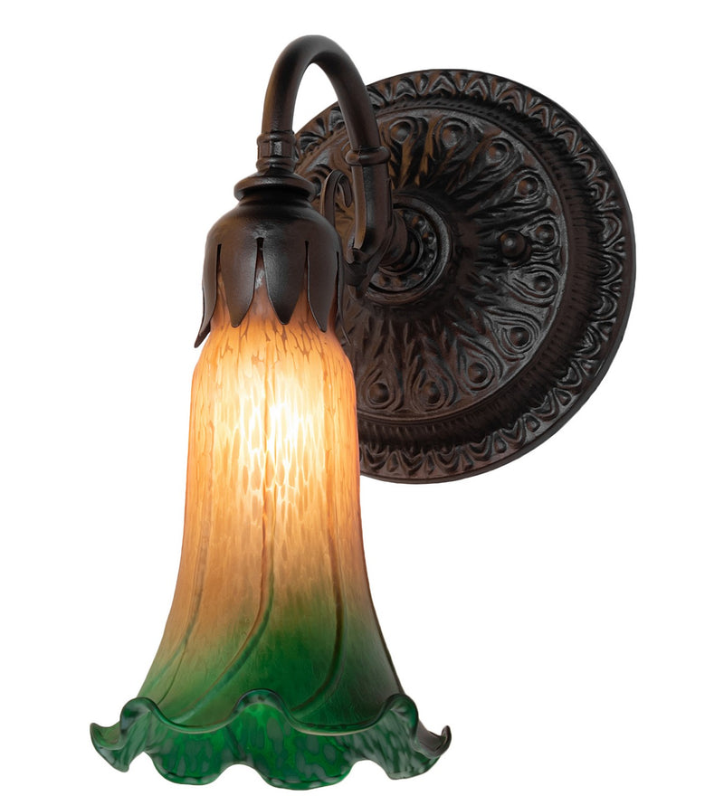 Meyda Tiffany 261095 One Light Wall Sconce, Mahogany Bronze