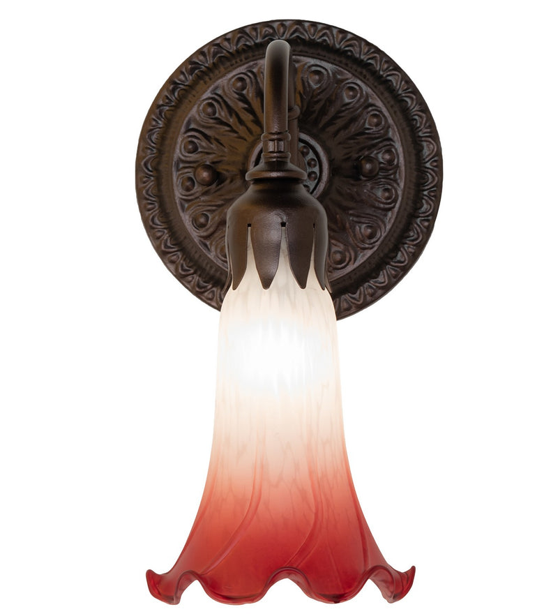 Meyda Tiffany 261098 One Light Wall Sconce, Mahogany Bronze