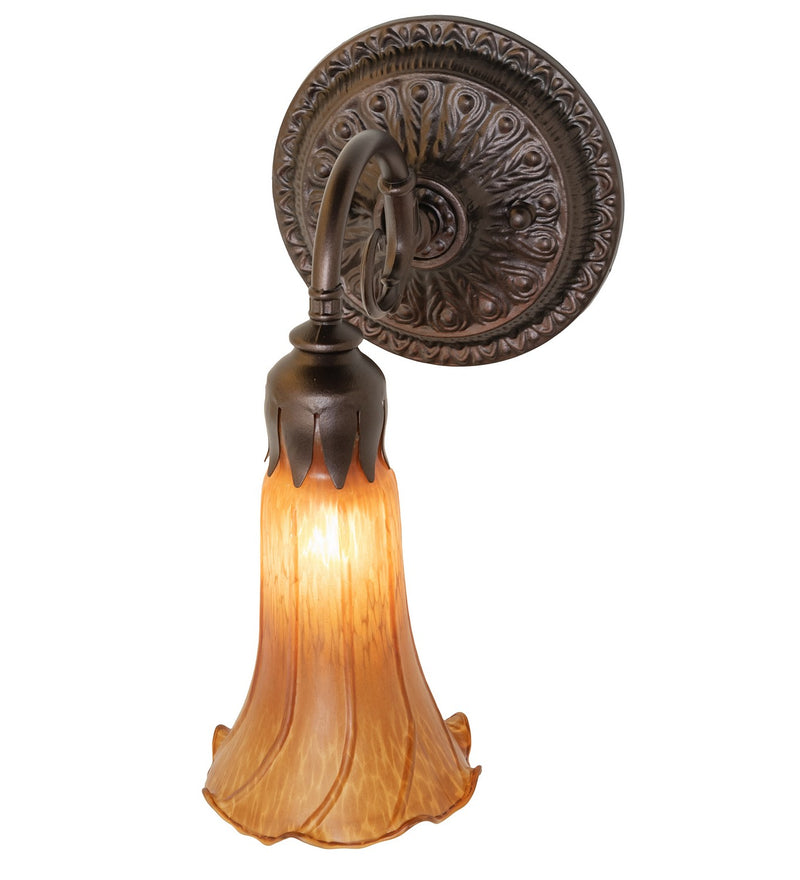 Meyda Tiffany 261099 One Light Wall Sconce, Mahogany Bronze