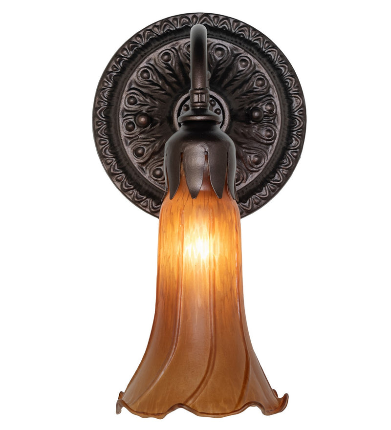 Meyda Tiffany 261099 One Light Wall Sconce, Mahogany Bronze