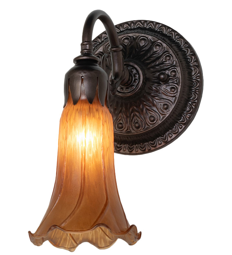 Meyda Tiffany 261099 One Light Wall Sconce, Mahogany Bronze