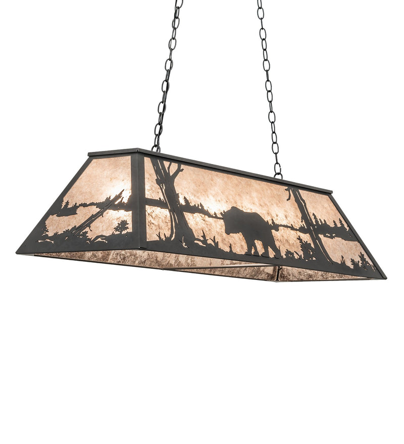 Meyda Tiffany 261218 Six Light Pendant, Old Wrought Iron