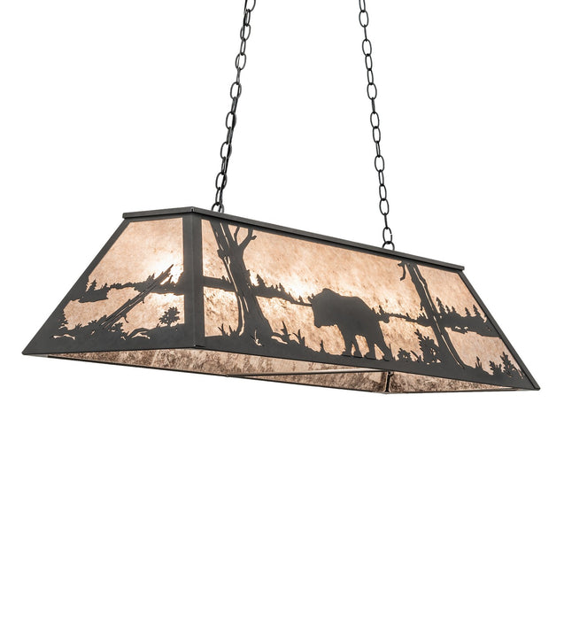 Meyda Tiffany 261218 Six Light Pendant, Old Wrought Iron