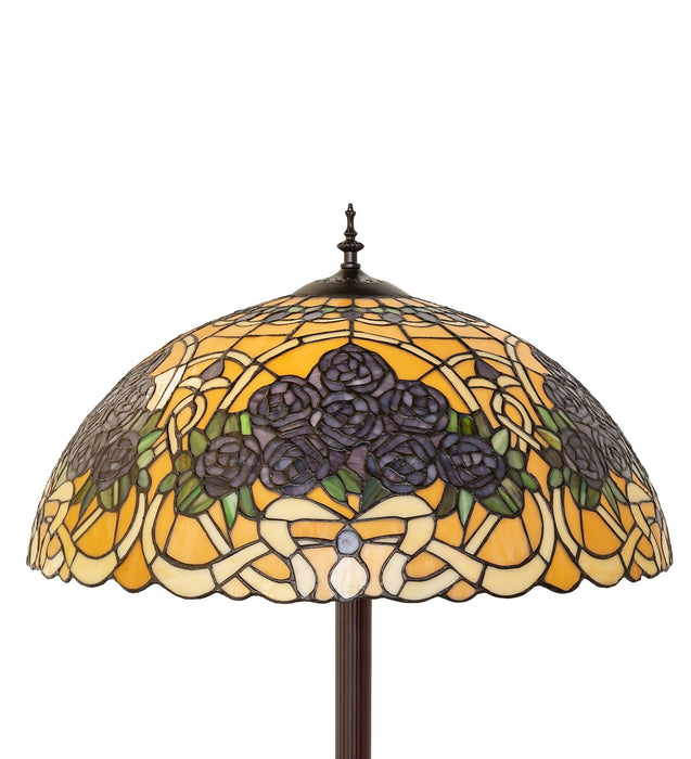 Meyda Tiffany 261308 Three Light Floor Lamp, Mahogany Bronze