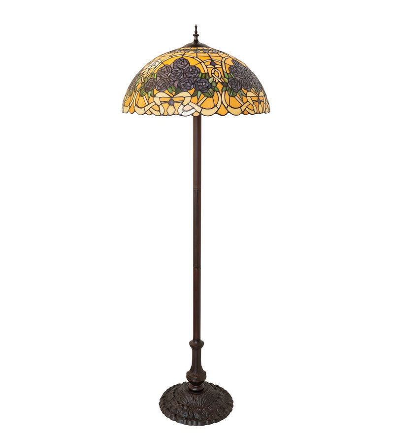 Meyda Tiffany 261308 Three Light Floor Lamp, Mahogany Bronze