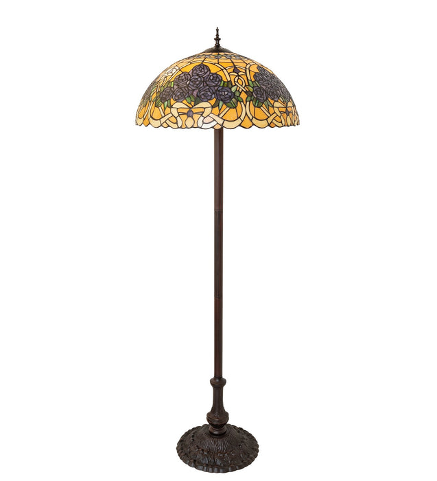 Meyda Tiffany 261308 Three Light Floor Lamp, Mahogany Bronze