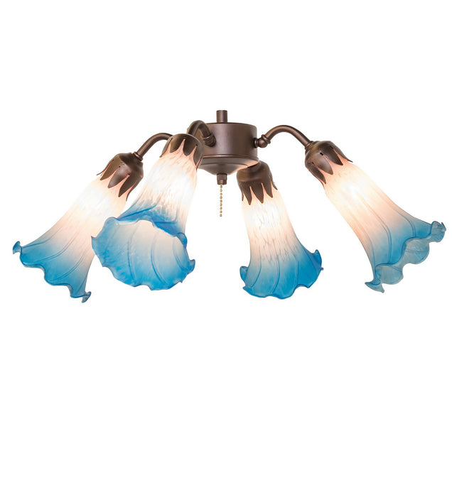 Meyda Tiffany 261508 Four Light Fan Light, Mahogany Bronze