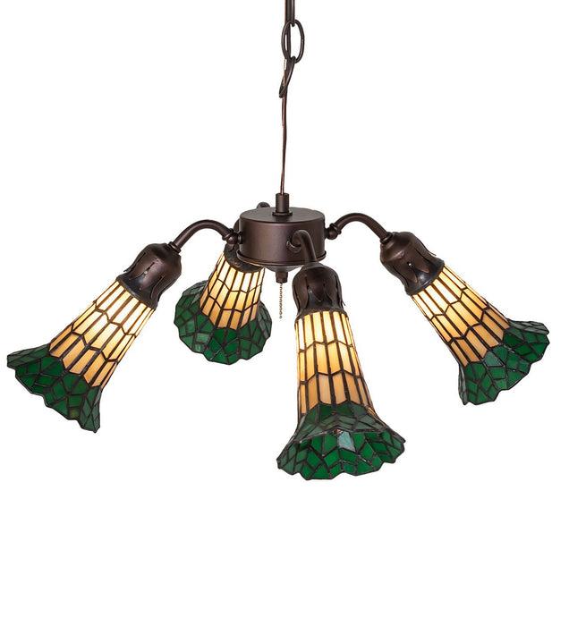 Meyda Tiffany 261513 Four Light Fan Light, Mahogany Bronze