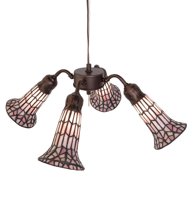 Meyda Tiffany 261517 Four Light Fan Light, Mahogany Bronze