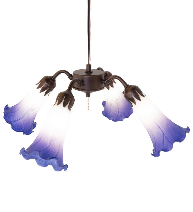 Meyda Tiffany 261522 Four Light Fan Light, Mahogany Bronze
