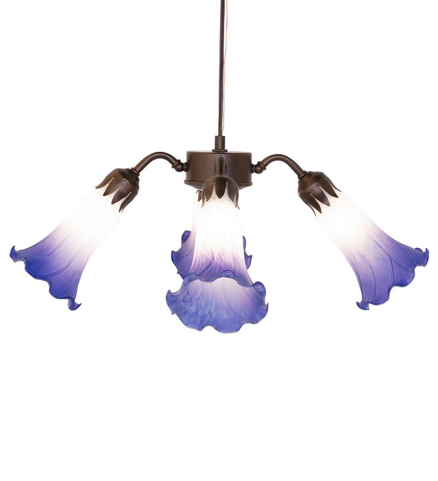 Meyda Tiffany 261522 Four Light Fan Light, Mahogany Bronze