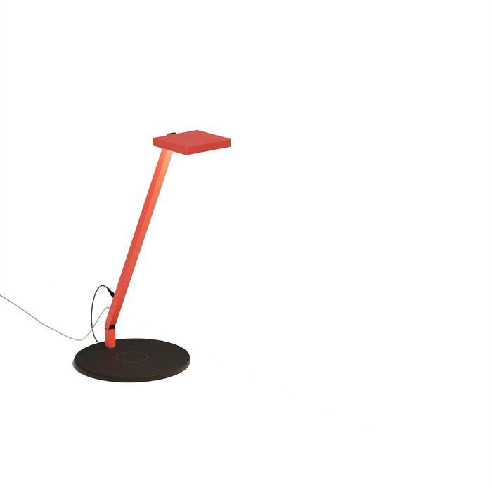 Koncept FCD-1-MFR-QCB LED Desk Lamp, Matte Fire Red