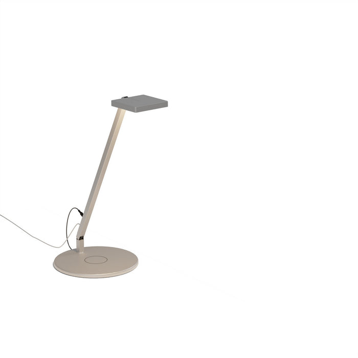 Koncept FCD-1-SIL-QCB LED Desk Lamp, Silver