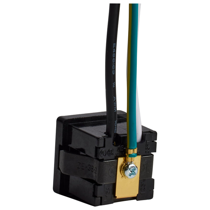 Satco 80-2828 Ground Lead, Black