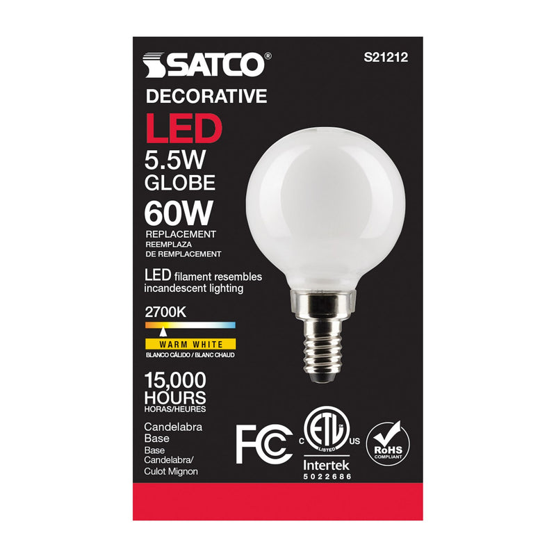 Satco S21212 Light Bulb, White