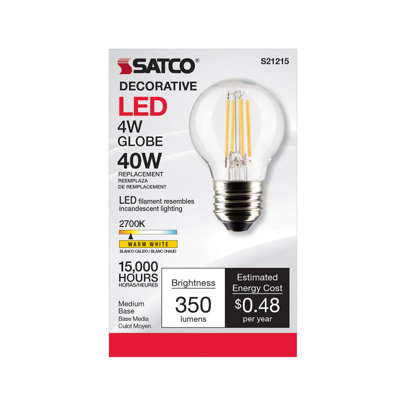 Satco S21215 Light Bulb, Clear