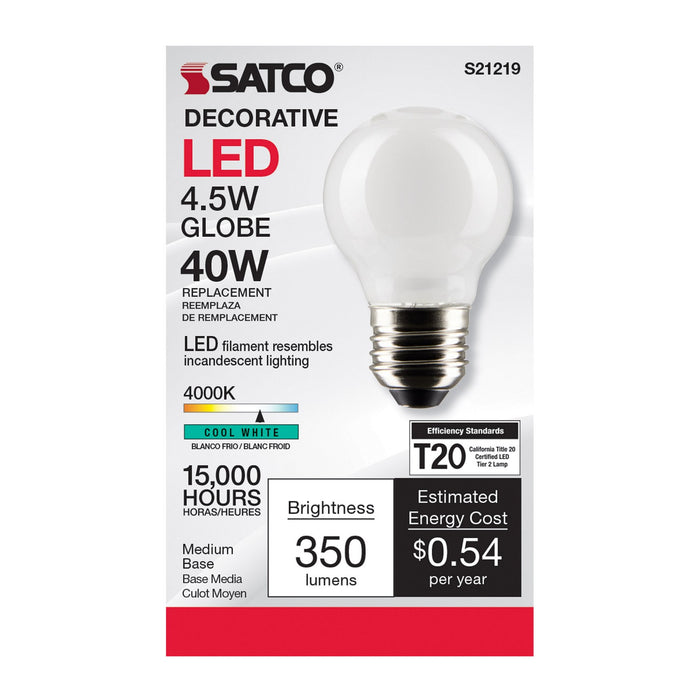 Satco S21219 Light Bulb, White