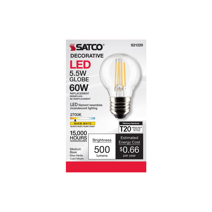 Satco S21220 Light Bulb, Clear