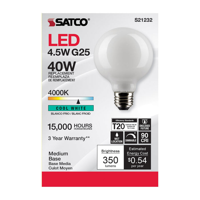 Satco S21232 Light Bulb, White