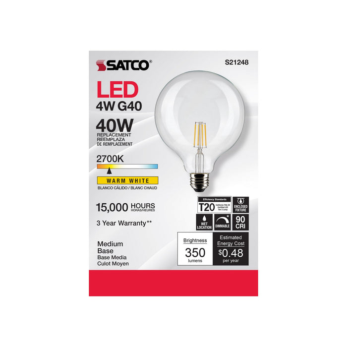 Satco S21248 Light Bulb, Clear